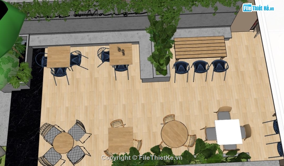 nội thất quán cà phê,Su nội thất quán cà phê,sketchup nội thất quán cà phê