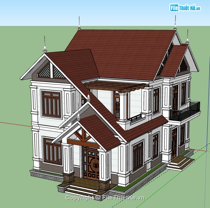 biệt thự 2 tầng,file sketchup biệt thự 2 tầng,biệt thự 2 tầng model su,sketchup biệt thự 2 tầng,biệt thự 2 tầng file su