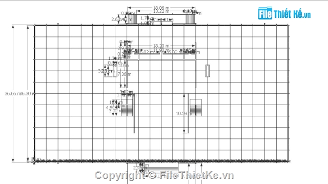 giảng đường Crown,SR Crown Hall,Sketchup giảng đường