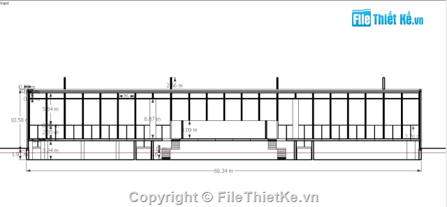 giảng đường Crown,SR Crown Hall,Sketchup giảng đường