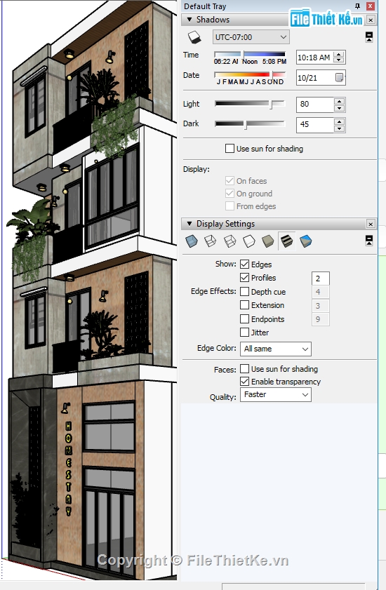 Sketchup Nhà phố 4 tầng,Sketchup nhà phố,Su Nhà phố,model sketchup nhà hiện đại,file sketchup nhà phố