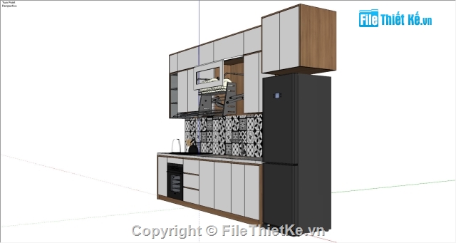 Sketchup,tủ bếp chi tiết,tủ bếp,tủ,Sketchup bếp,chi tiết