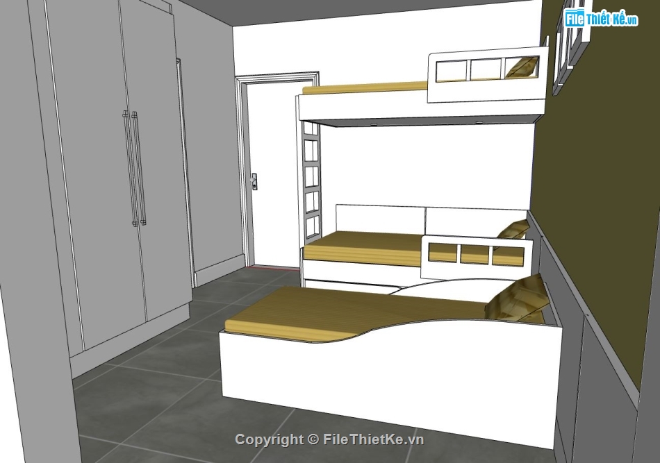 nội thất phòng ngủ,su phòng ngủ,sketchup phòng ngủ,mẫu phòng ngủ