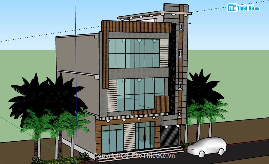 Nhà phố 3 tầng,model su nhà phố 3 tầng,nhà phố 3 tầng sketchup