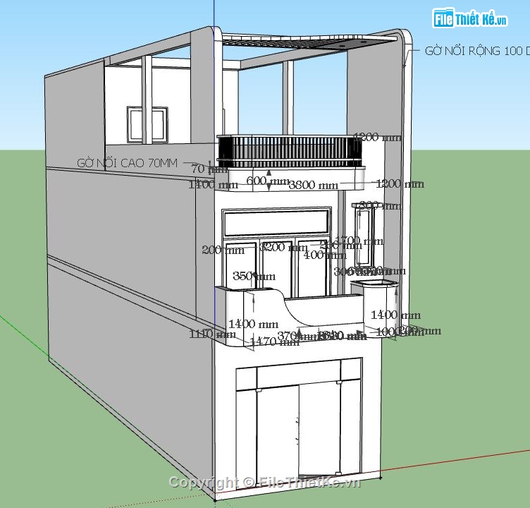 Nhà phố 3 tầng,model su nhà phố 3 tầng,file sketchup nhà phố 3 tầng,nhà phố 3 tầng file su,sketchup nhà phố 3 tầng