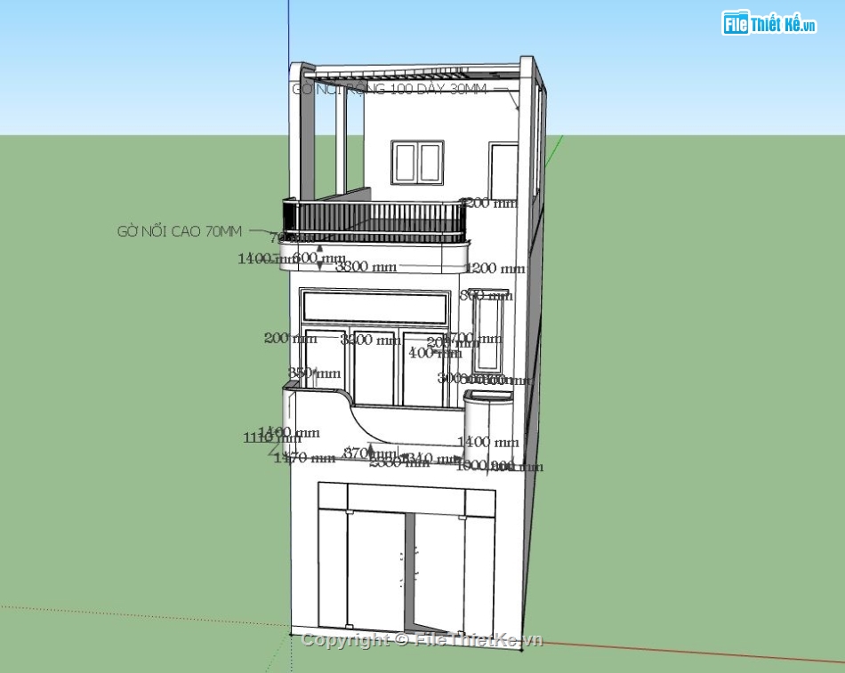 Nhà phố 3 tầng,model su nhà phố 3 tầng,file sketchup nhà phố 3 tầng,nhà phố 3 tầng file su,sketchup nhà phố 3 tầng