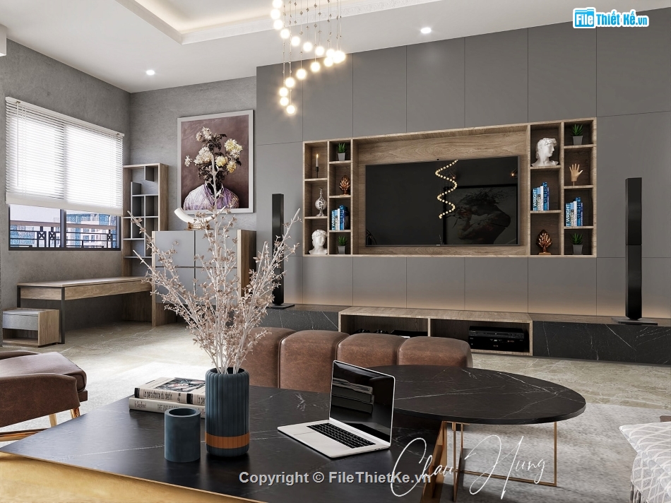 nội thất phòng khách,sketchup nội thất phòng khách,nội thất phòng khách model 3d su