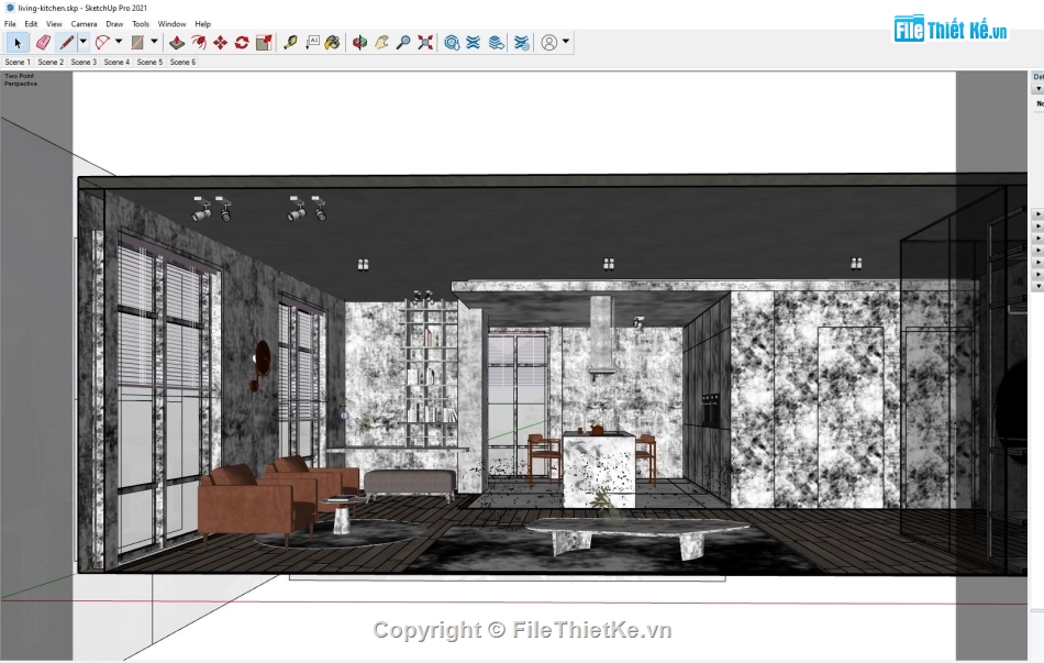 nội thất phòng khách,phòng khách sang trọng,Sketchup nội thất phòng trọ,file sketchup nội thất phòng khách,nội thất phòng khách sketchup