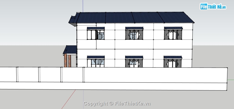 phối cảnh nhà phố,dựng su nhà phố 2 tầng,nhà phố 2 tầng 7x16m,nhà phố su 2 tầng