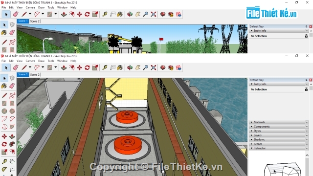 3D thủy điện,thiết kế thủy điện,bản vẽ thủy điện