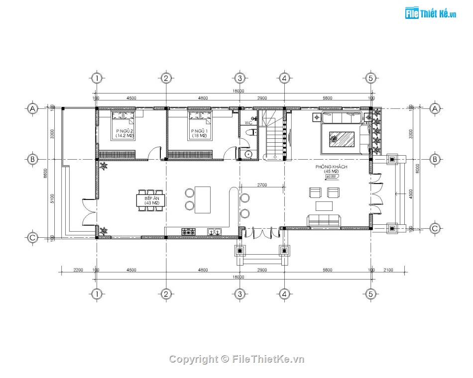 Sketchup 2 tầng,2 tầng mái nhật,villa 2 tầng mái nhật