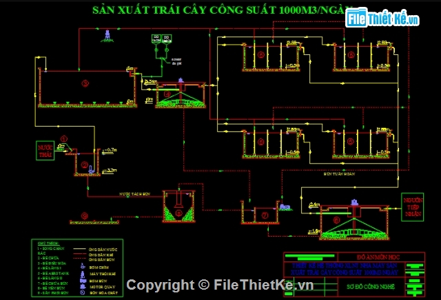 hệ thống xử lý nước thải,bản vẽ hệ thống nước thải,xử lý nước thải