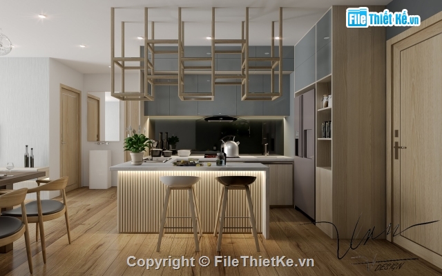 căn hộ chung cư,nội thất chung cư,SU nội thất chung cư,sketchup nội thất căn hộ,SU17 + Vray 3.4 nội thất