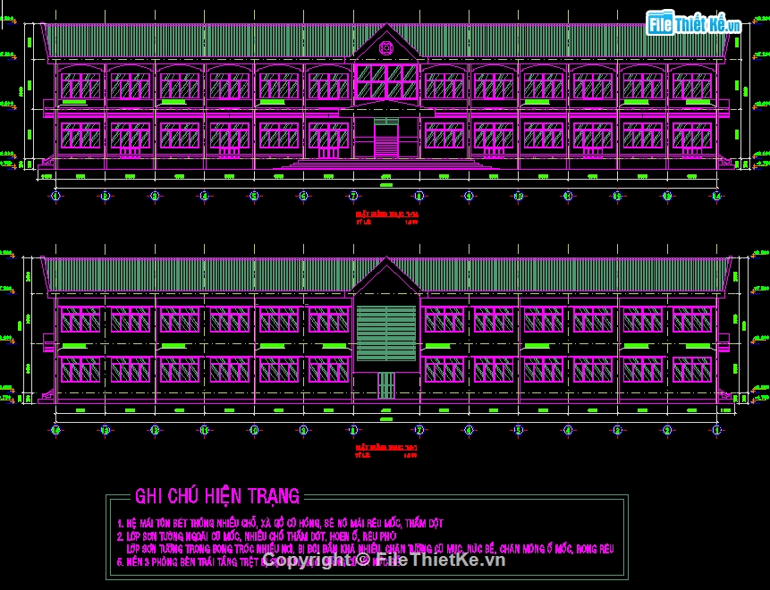 trường tiểu học kim đồng 7.7x48m,trường học 2 tầng,Bản vẽ trường tiểu học,thiết kế trường tiểu học,mẫu trường tiểu học 2 tầng