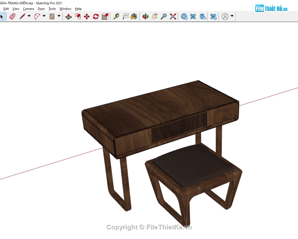 bàn trang điểm model sketchup,model bàn phấn sketchup,mode 3dsu bàn phấn,bàn trang điểm file sketchup