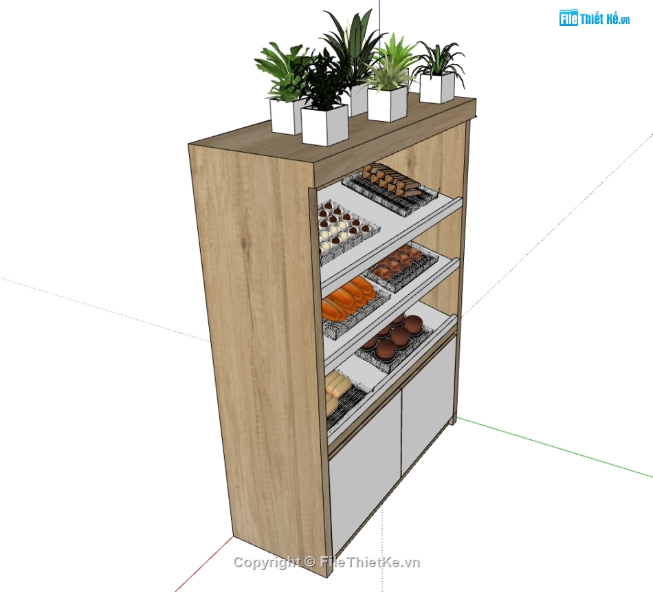 tủ sketchup,tủ đựng file sketchup,file sketchup tủ đựng bánh mì,file sketchup tủ đựng