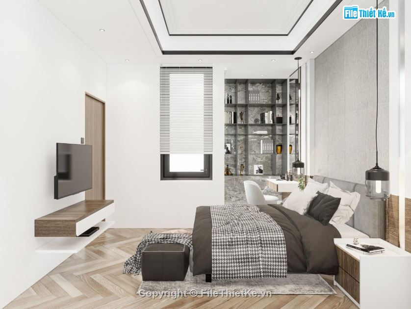 file sketchup phòng ngủ,Phòng ngủ model su,sketchup phòng ngủ,phòng ngủ file sketchup