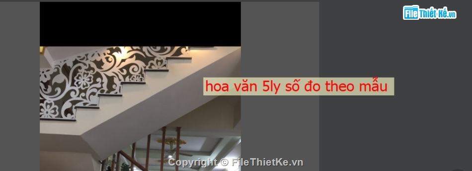Vách ngăn cầu thang,Vách hoa văn,Vách hoa văn cầu thang
