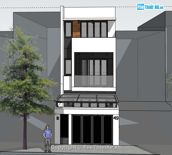 File sketchup nhà phố 3 tầng,model su nhà phố 3 tầngm,Model sketchup nhà phố 3 tầng,file su nhà phố 3 tầng