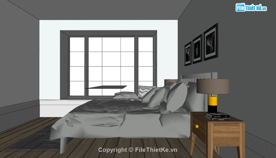 Phòng ngủ file sketchup,model su phòng ngủ,file su phòng ngủ,phòng ngủ file sketchup,sketchup phòng ngủ