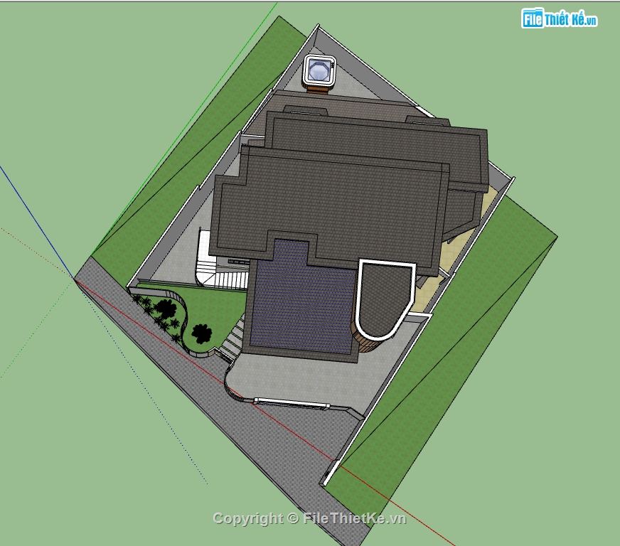 sketchup nhà ở,file 3d su nhà hiện đại,file 3d nhà hiện đại,model sketchup nhà ở gia đình,model sketchup nhà ở