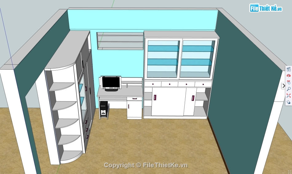 tủ đựng tài liệu file sketchup,model tủ đựng tài liệu,file su bàn máy vi tính,model su  bàn vi tính