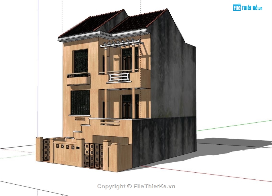 mẫu nhà phố 3 tầng,thiết kế nhà phố 3 tầng,su nhà phố 3 tầng