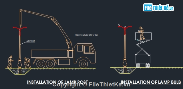 Biện pháp thi công,thi công cột điện,bản vẽ biện pháp,Bản vẽ chi tiết