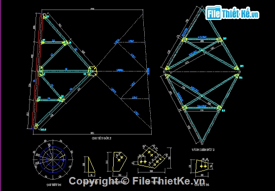 tháp truyền hình,tháp truyền thanh,kết cấu thép tháp 60m,kết cấu tháp truyền hình,kết cấu tháp thép