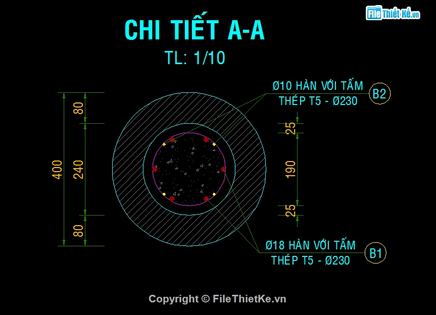 thép neo đầu cọc,cọc bê tông ly tâm D400,thép neo cọc bê tông ly tâm