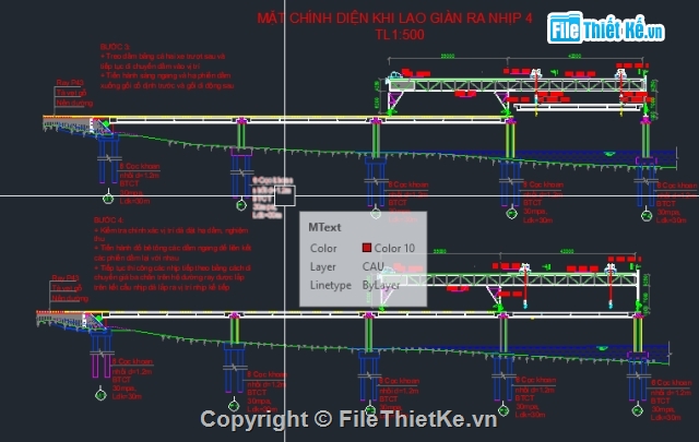 nhịp cầu bằng giá 3 chân,thi công nhịp cầu,kết cấu nhịp cầu,đồ án tốt nghiệp cầu,giá 3 chân