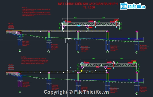 nhịp cầu bằng giá 3 chân,thi công nhịp cầu,kết cấu nhịp cầu,đồ án tốt nghiệp cầu,giá 3 chân