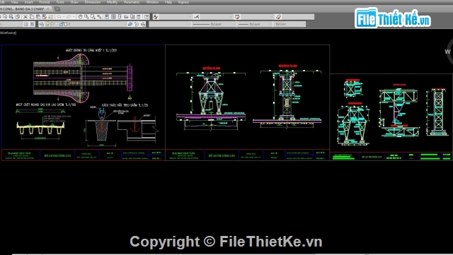 nhịp cầu bằng giá 3 chân,thi công nhịp cầu,kết cấu nhịp cầu,đồ án tốt nghiệp cầu,giá 3 chân
