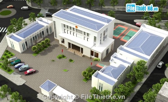 ủy ban nhân dân dị trạch,file cad ủy ban nhân dân,UBND file cad