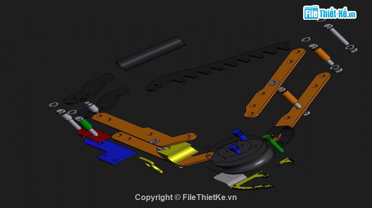 Thiết kế,băng tải nghiên 2 tầng,3D băng tải nghiên 2 tầng