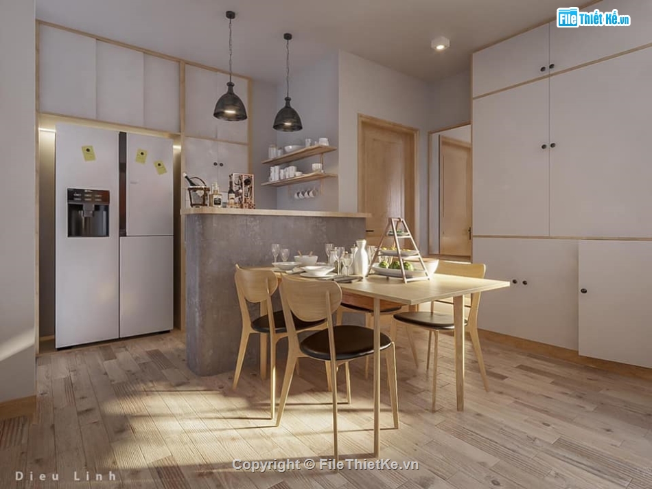 chung cư mini,model su căn hộ,file sketchup căn hộ chung cư,nội thất căn hộ sketchup