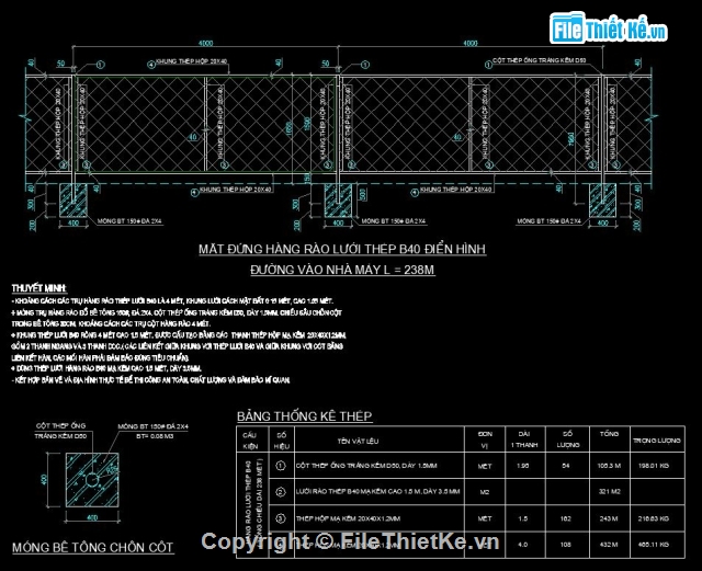 hàng rào,thiết kế hàng rào,mẫu thiết kế hàng rào,hàng rào B40
