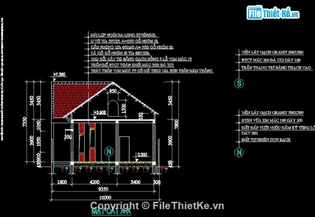 nhà dân dụng,nhà 1 tầng,mẫu nhà trệt