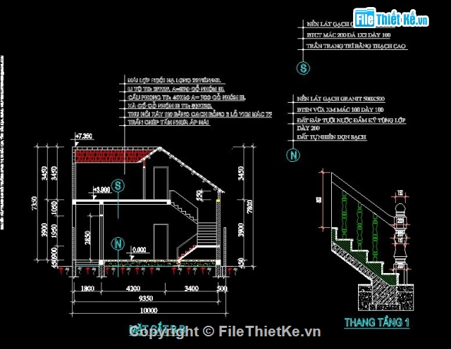 nhà dân dụng,nhà 1 tầng,mẫu nhà trệt