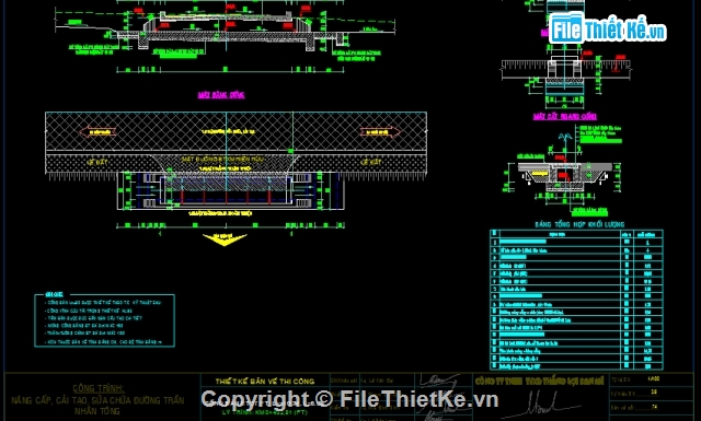 Bản vẽ thiết kế đường,Bản vẽ kèm dự toán thiết kế đường,Bản vẽ đường Trần Nhân Tông