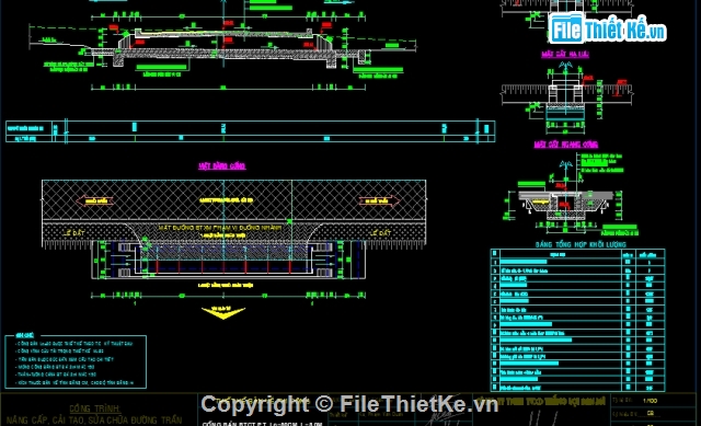 Bản vẽ thiết kế đường,Bản vẽ kèm dự toán thiết kế đường,Bản vẽ đường Trần Nhân Tông