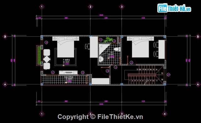 Thiết kế nhà phố,Bản vẽ nhà phố,Nhà phố 2.5 tầng,nhà kích thước 4.8 x 12m