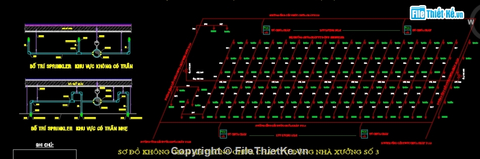 thiết kế hệ thống pccc nhà xưởng,bản vẽ PCCC,file cad PCCC nhà xưởng,bản vẽ PCCC nhà xưởng,hệ thống chống sét