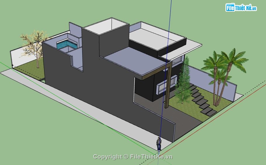 Biệt thự 2 tầng,model su biệt thự 2 tầng,biệt thự 2 tầng file su,file sketchup biệt thự 2 tầng,biệt thự 2 tầng file sketchup