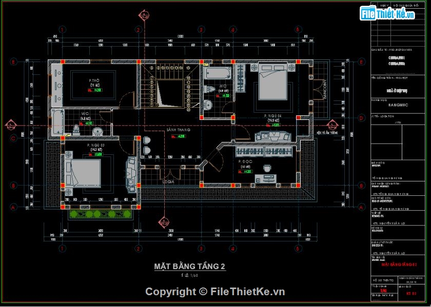 Biệt thự 2 tầng,file cad biệt thự 2 tầng,mẫu biệt thự 2 tầng