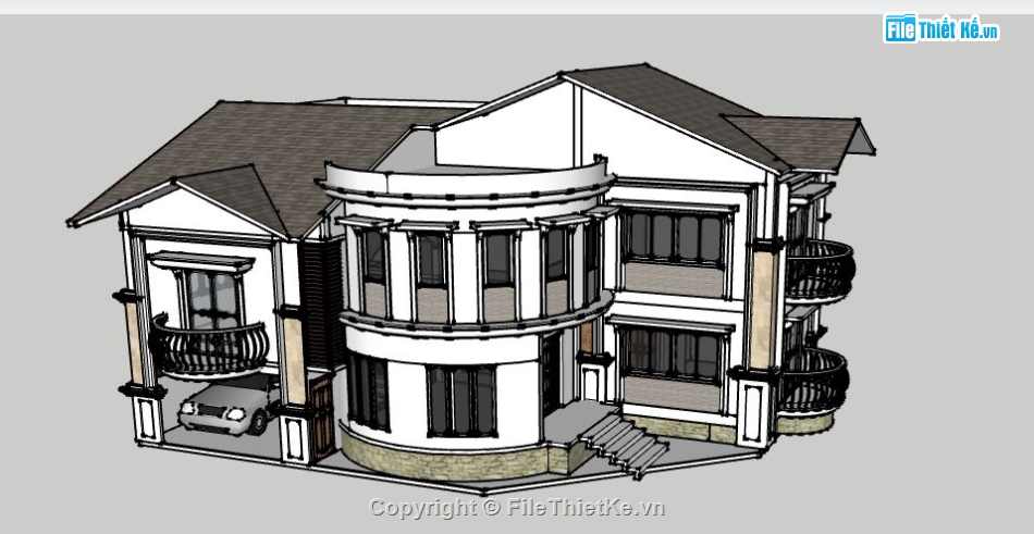 su biệt thự,model su biệt thự,file su biệt thự