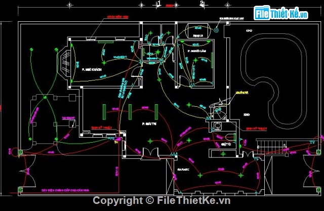 Biệt thự 2 tầng rưỡi,biệt thự 11.3x13.2m,biệt thự hiện đại