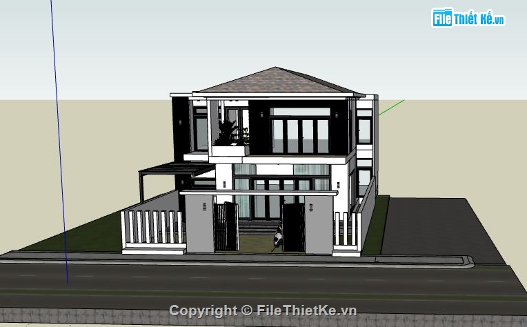 biệt thự phố,Thiết kế biệt thự,biệt thự 2 tầng,biệt thự phố 2 tầng,file su biệt thự 2 tầng