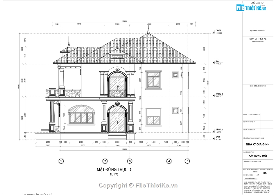 BIỆT THỰ FULL,TÂN CỔ ĐIỂN,3D