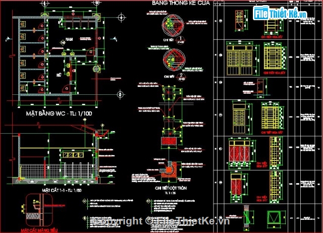 trường mầm non 26/3,bản vẽ trường mầm non 26/3,thiết kế trường mầm non 26/3